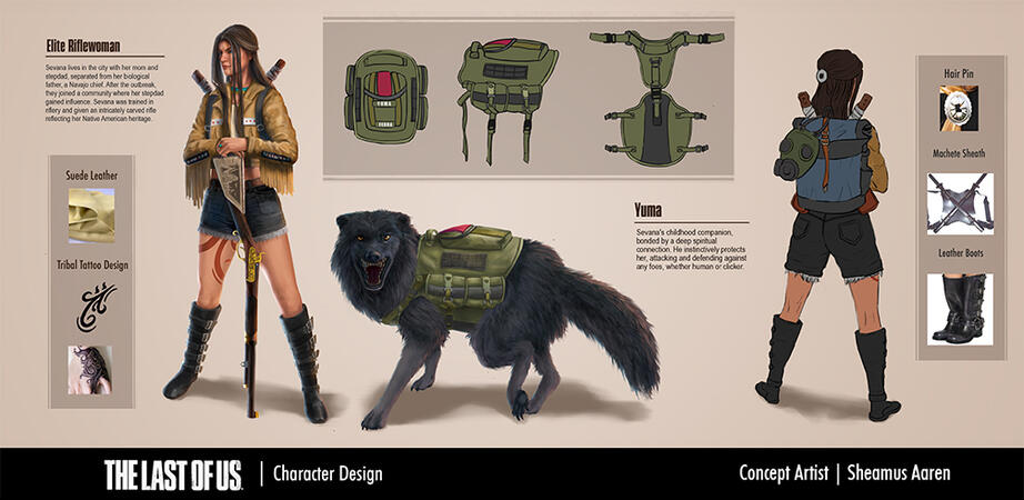 The last of us native DLC character design